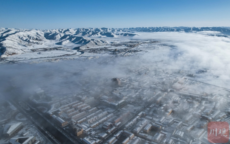 红原县：清明时节“雪”纷纷 高原美景入画来